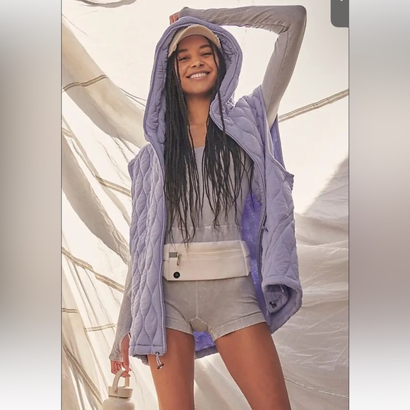 FP Movement by Free People Jackets & Blazers - Free People FP Movement Dream Big Quilted Vest Huckleberry NWOT